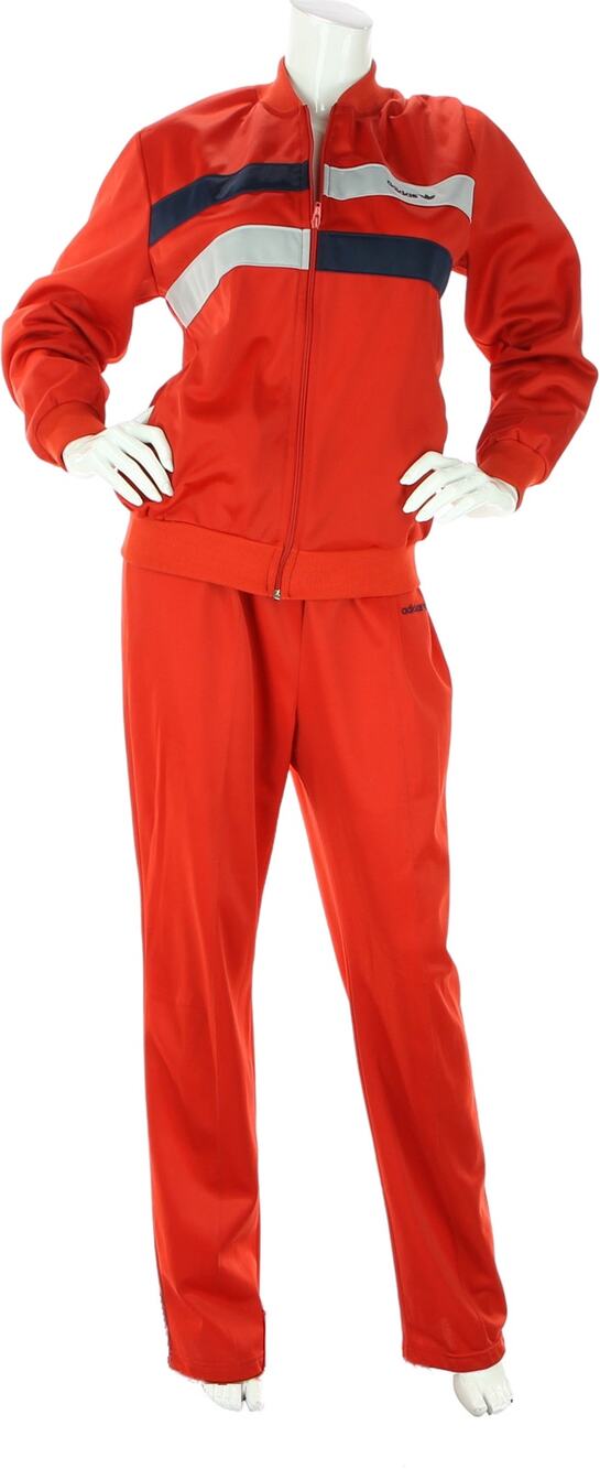 Vintage Adidas Track Suit M Retro Red